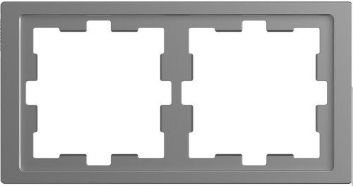 Рамка универсальная Schneider Electric Merten D-Life 2-м. сталь  картинка